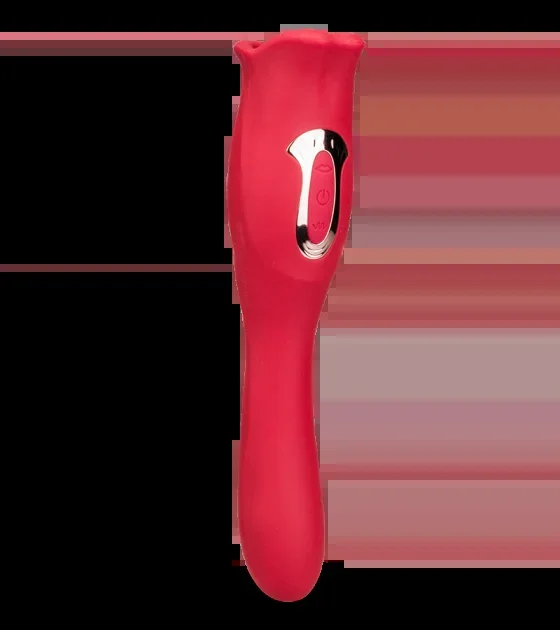 2-in-1-Vibrator mit vibrierender Zunge Sweet Kiss
