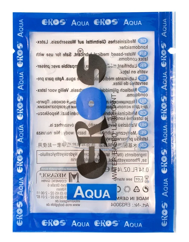 200ml (50x4ml) Eros Aqua Gleitgel Sachet – Gleitgel auf Wasserbasis