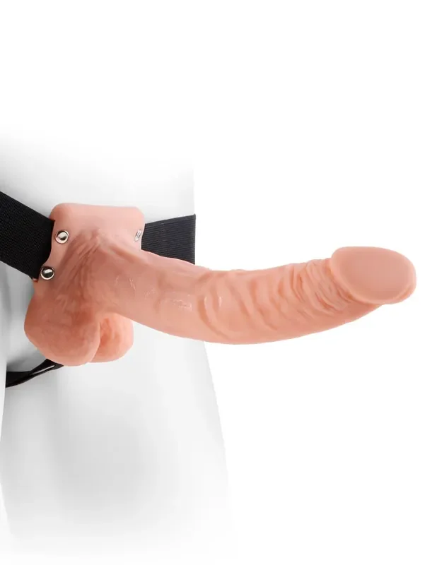 24″ hohler Umschnalldildo mit Hoden