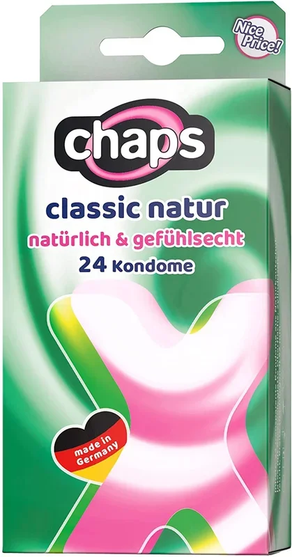 24er Chaps Classic Natur Kondome Gefühlsecht Feucht Farbe Transparent