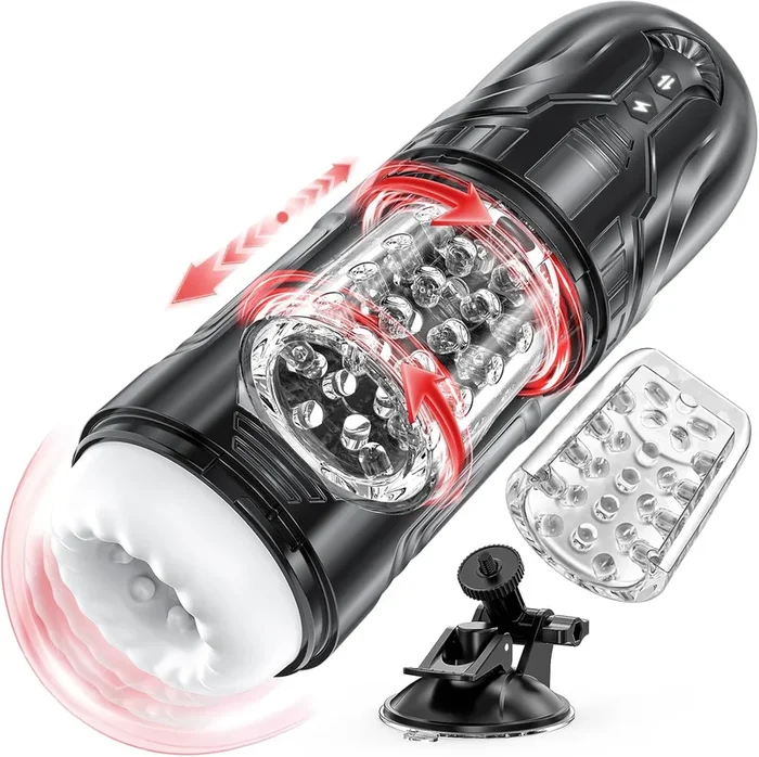 3 in 1 telescopic function rotating and vibration modes electric penis masturbators