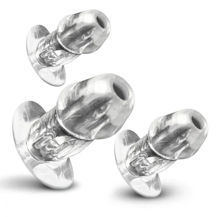 3-teiliges Set Analplugs mit Tunnel
