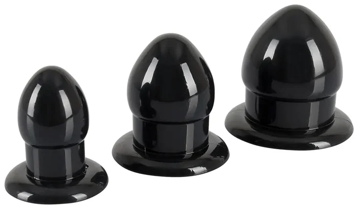 3er-Pack Mini Fat Plugs schwarz