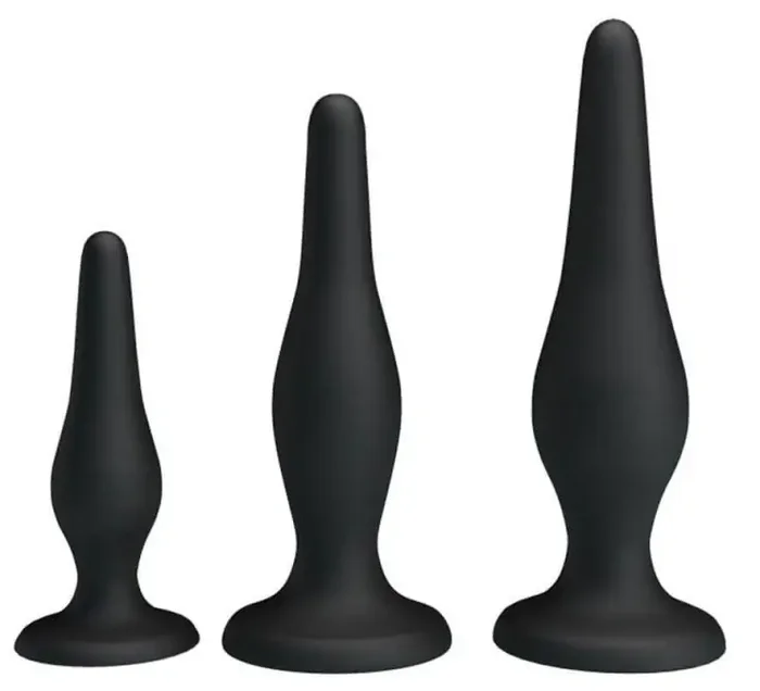 3er-Set Silikon-Plugs für Anfänger