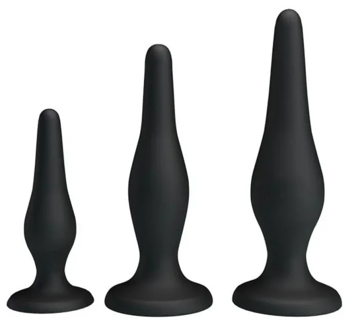 3er-Set Silikon-Plugs für Anfänger