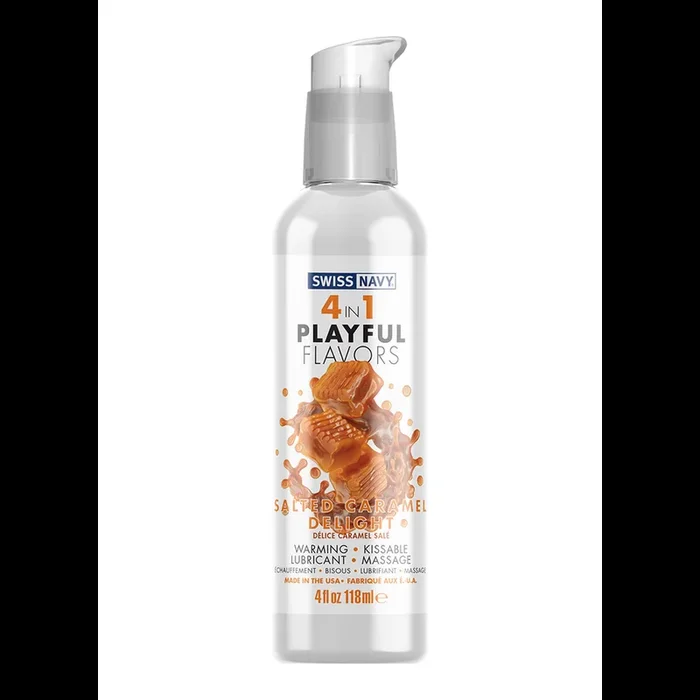 4 In 1 Gleitgel mit Salted Caramel Delight Geschmack – 4 fl oz / 118 ml
