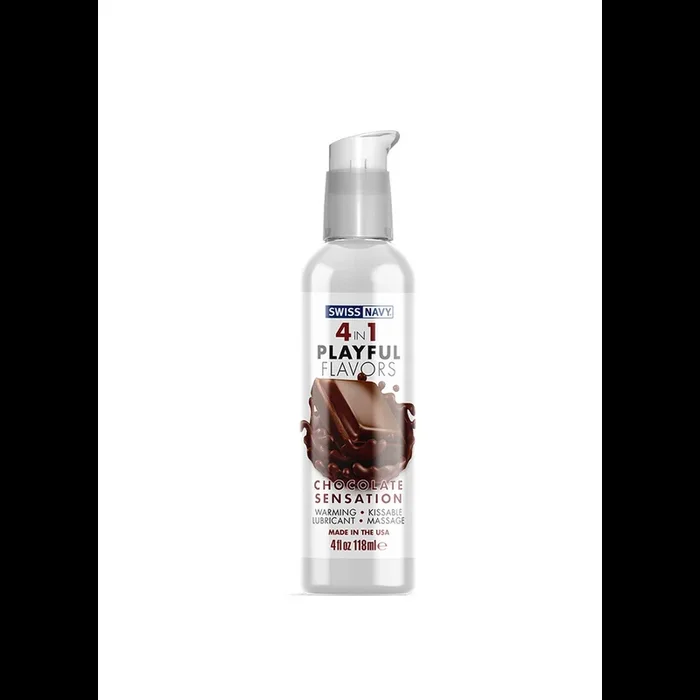 4 In 1 Lubricant with Chocolate Sensation Flavor – 4 fl oz / 118 ml