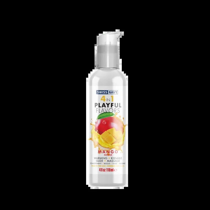 4 in 1 Lubricant with Mango Flavor – 4 fl oz / 118 ml