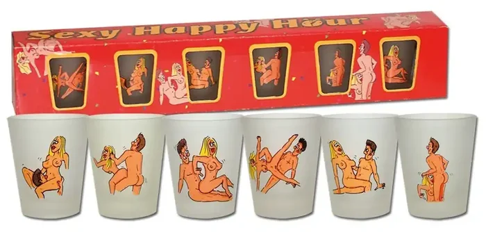 6 Schnapsgläser – Happy Hour