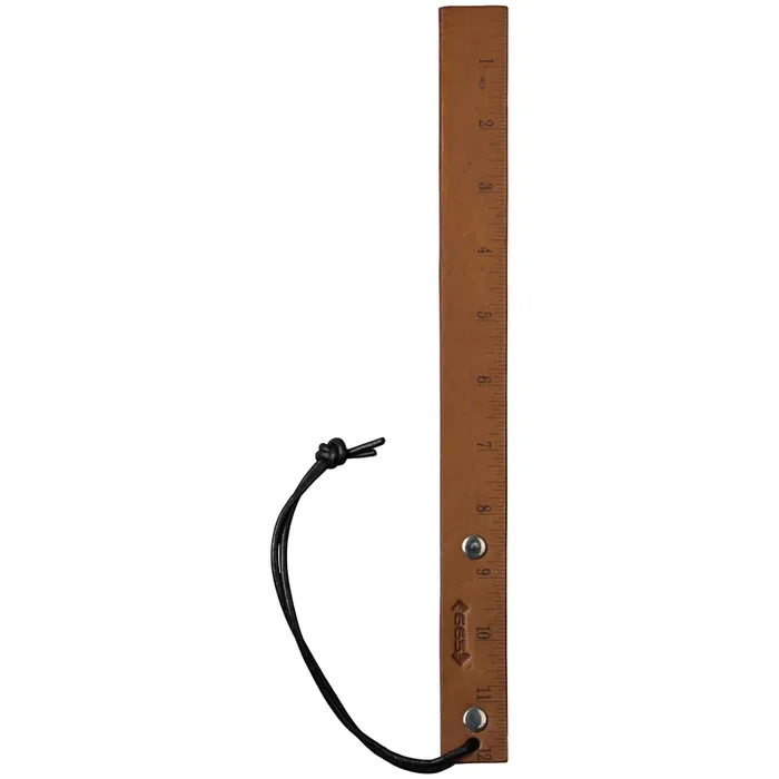 665 Leather Measured Punishment Gespaltenes Paddle