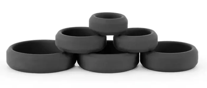 6er-Set Silikon-Cockringe