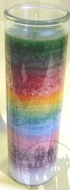 7-Tage Kerze ‚Sieben Farben‘
