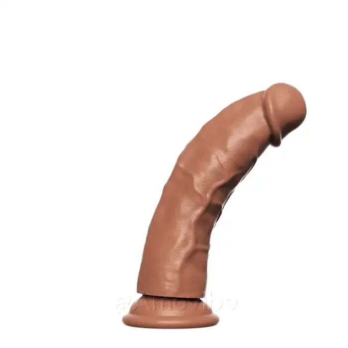 7-Zoll realistischer Silikon-Dildo mit starkem Saugnapf für G-Punkt- und Anales Vergnügen
