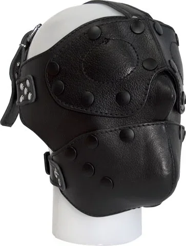 Abnehmbare Leder Gesichtsmaske