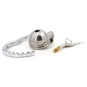 Accordick Keuschheitskäfig 4 x 3,3 cm – Kurzes Edelstahl-Design