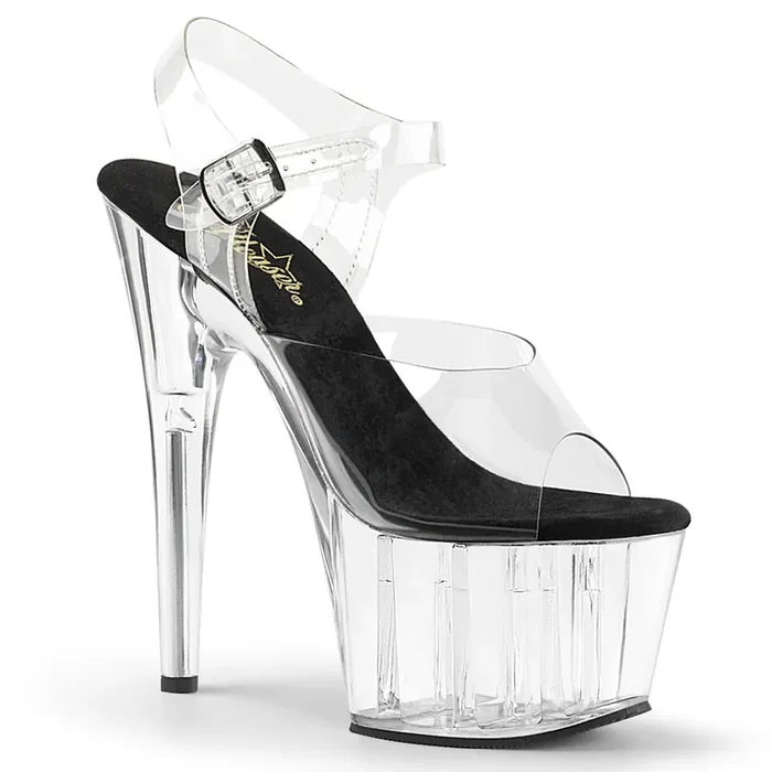 Adore-708 (High Heel Größe 12 – Gr. 42, High Heel Farbe Transparent)