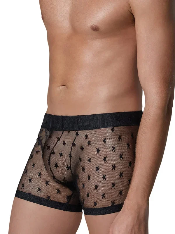 Allure Luca Star: Netz-Short, schwarz