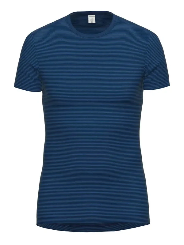 Ammann Jeans Feinripp T-Shirt, dunkelblau