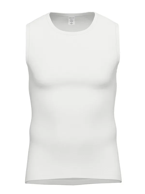 Ammann Premium Feinripp Tanktop, weiß