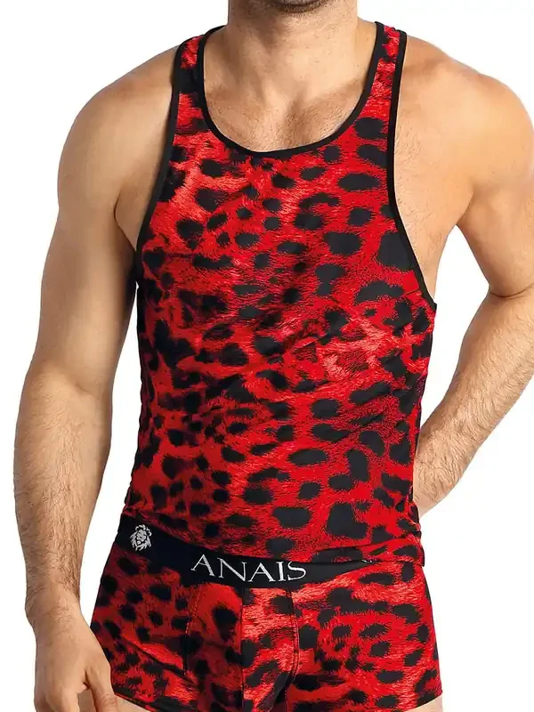 Anais for Men Savage Tanktop, rot/schwarz