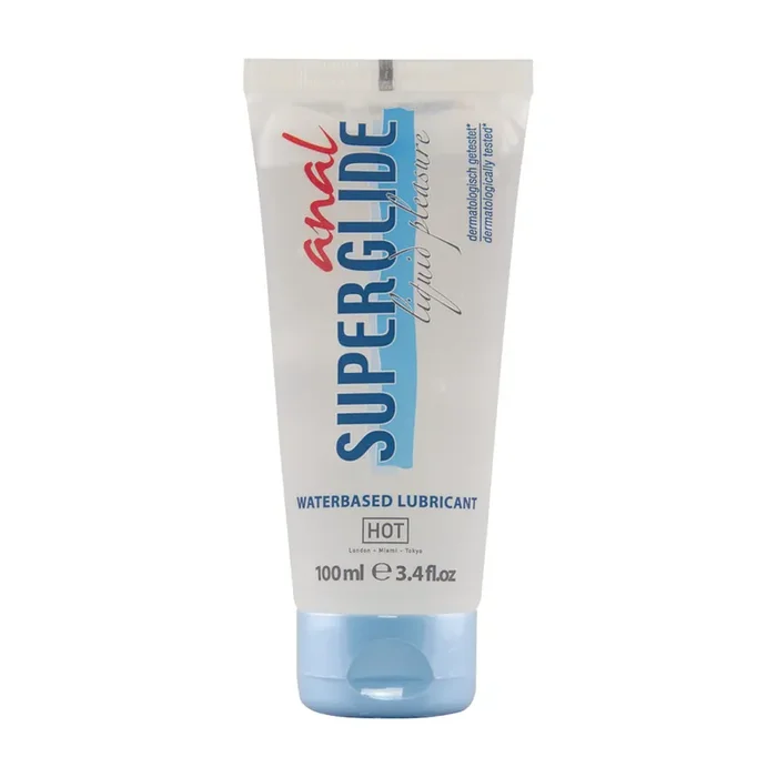 Anal Superglide Liquid Pleasure – Waterbased Lubricant – 3 fl oz / 100 ml