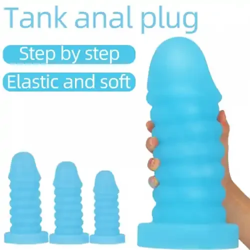 Analdildo (Grösse S, Farbe Blau)