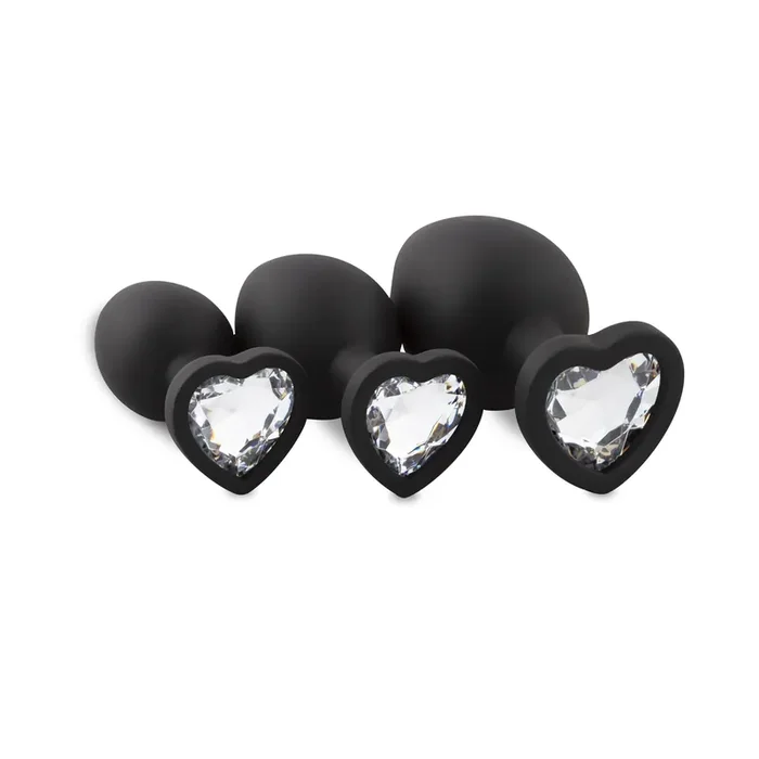 Analplug aus Silikon mit Diamant – Herz