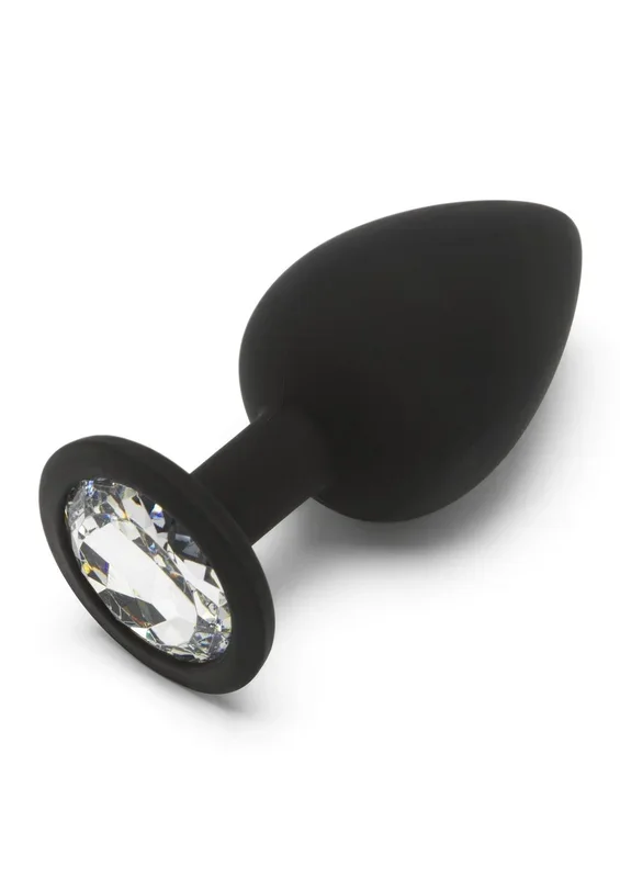 Analplug mit klarem Juwel – Large