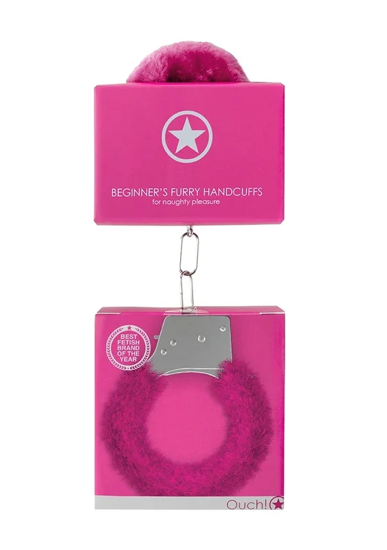 Anfänger Handschellen Plüsch – rosa