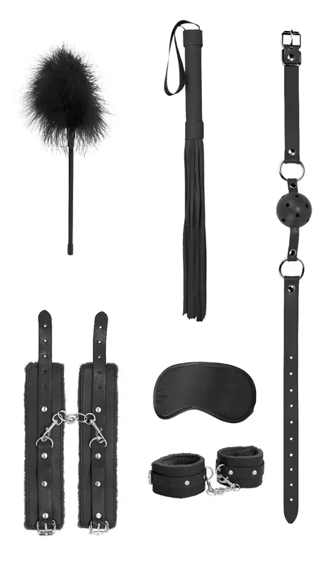 Anfängergeeignetes Bondage-Set – Schwarz