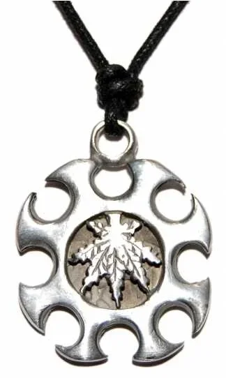 Anhänger – Blatt mit Tribal