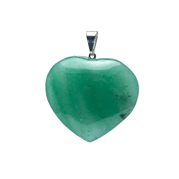 Anhänger – Grüner Quarz Herzform