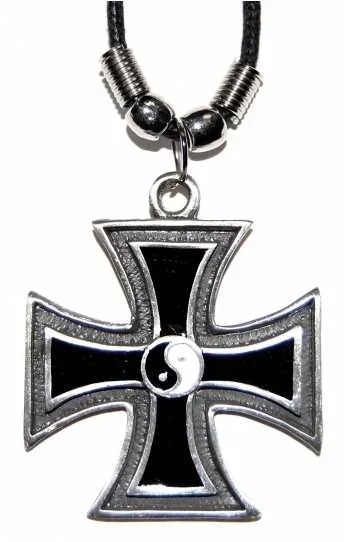 Anhänger – Kreuz mit Ying Yang