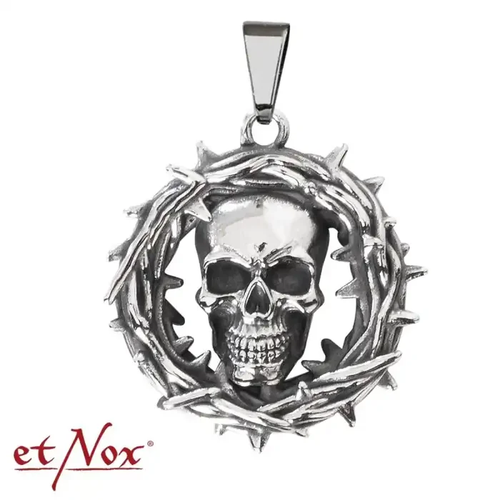 Anhänger – Totenkopf mit Dornen