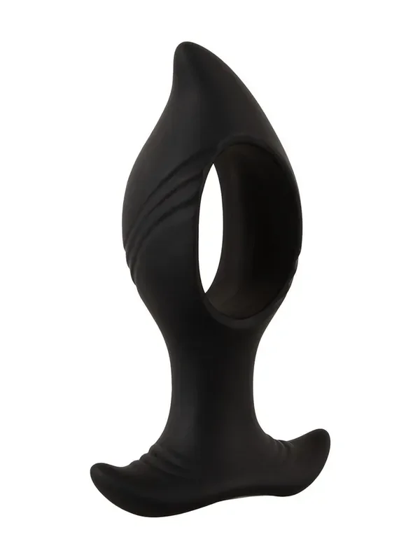 ANOS RC Butt Plug with Hole Analvibrator, schwarz