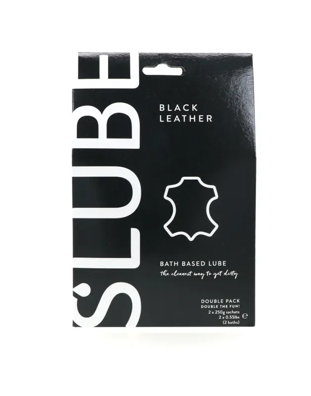Anrühr-Gleitgel Slube Black Leather – Doppelpack