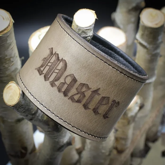 Armband grau – „Master“ antik breit – penumbra