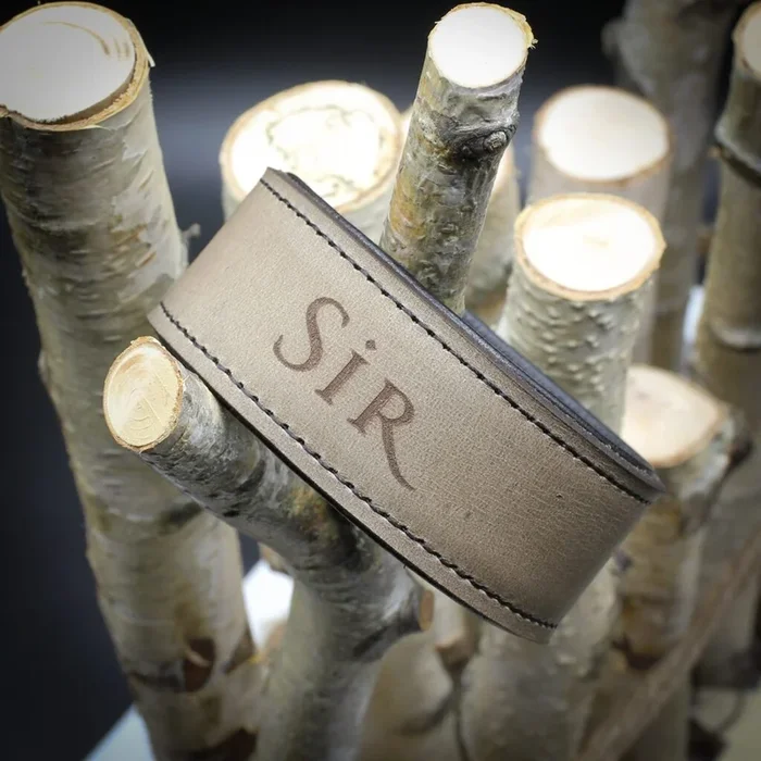 Armband grau – „Sir“ modern schmal – penumbra