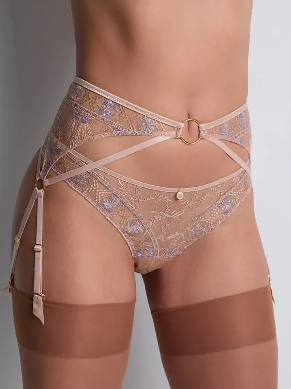 Aubade Sound of Heart Strapsgürtel, nude/lavendel
