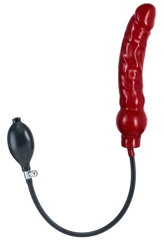 Aufblasbarer Dildo Inflatable XL Latex Rot 20 x 4.5cm