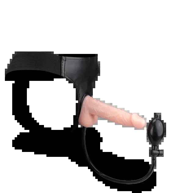 Aufblasbarer Strap-On-Dildo mit Pumpe