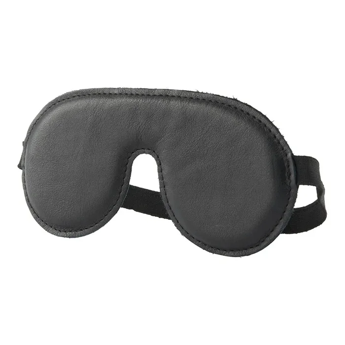Augenbinde aus Leder in Schwarz
