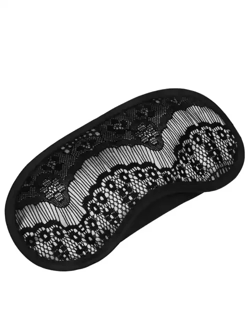 Augenmaske aus Satin & Spitze