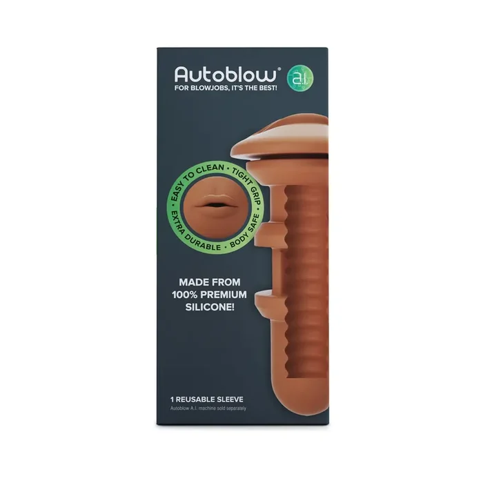 Autoblow – A.I. Mundlustkanal aus Silikon – Braun