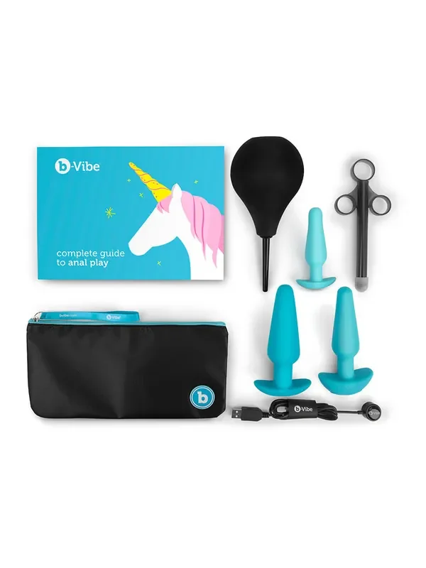 B-Vibe Anal Training & Education Set Analplug-Set 7-teilig, türkis