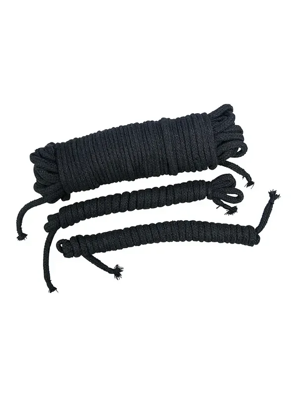 Bad Kitty Bondage-Seileset 3-teilig, schwarz