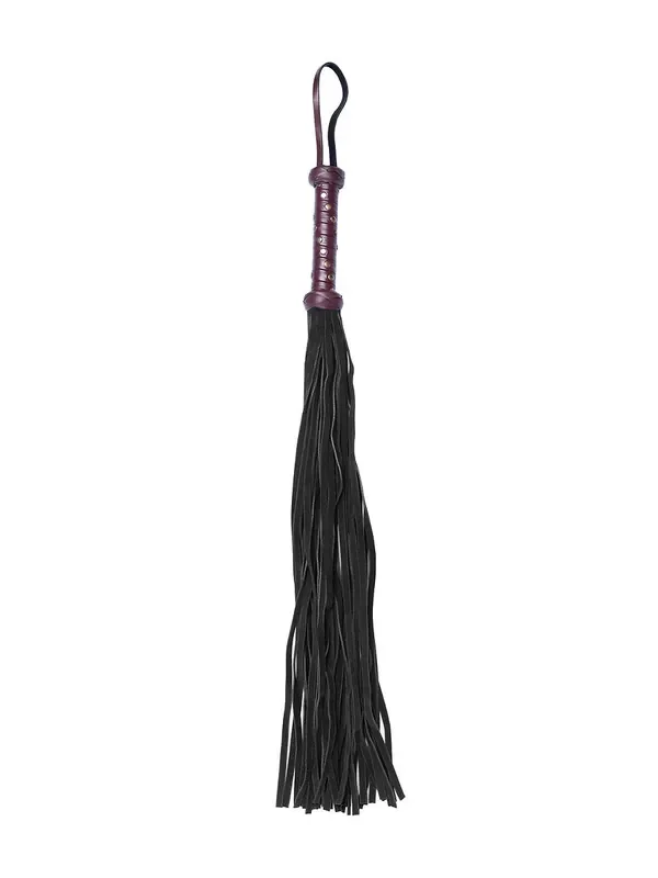 Bad Kitty Flogger Peitsche, dunkelrot/schwarz