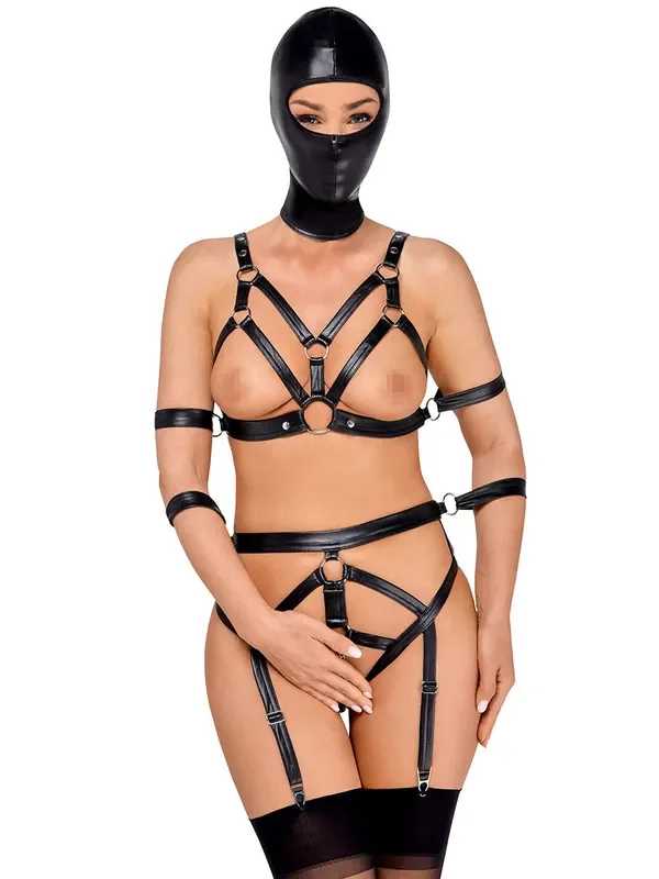 Bad Kitty Harness-Dessousset, schwarz