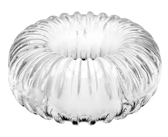 Ballstretcher weich Ribbed Ring 18mm Transparent