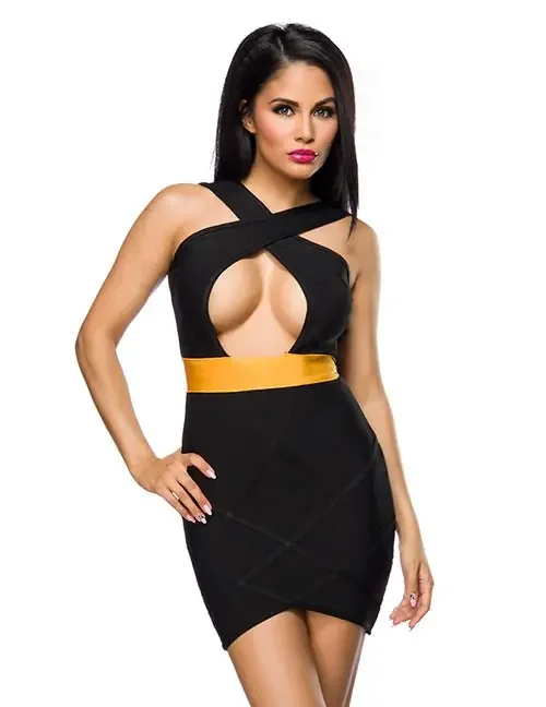 Bandage-Shape-Kleid schwarz